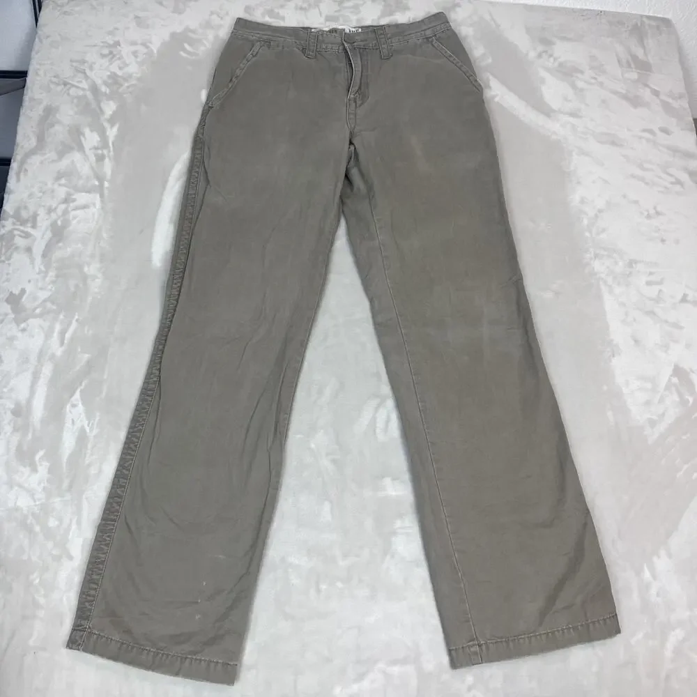 BKE Pants Mens 32L Tan Distressed‎ Cohen Chino Straight Relaxed Cotton Grunge